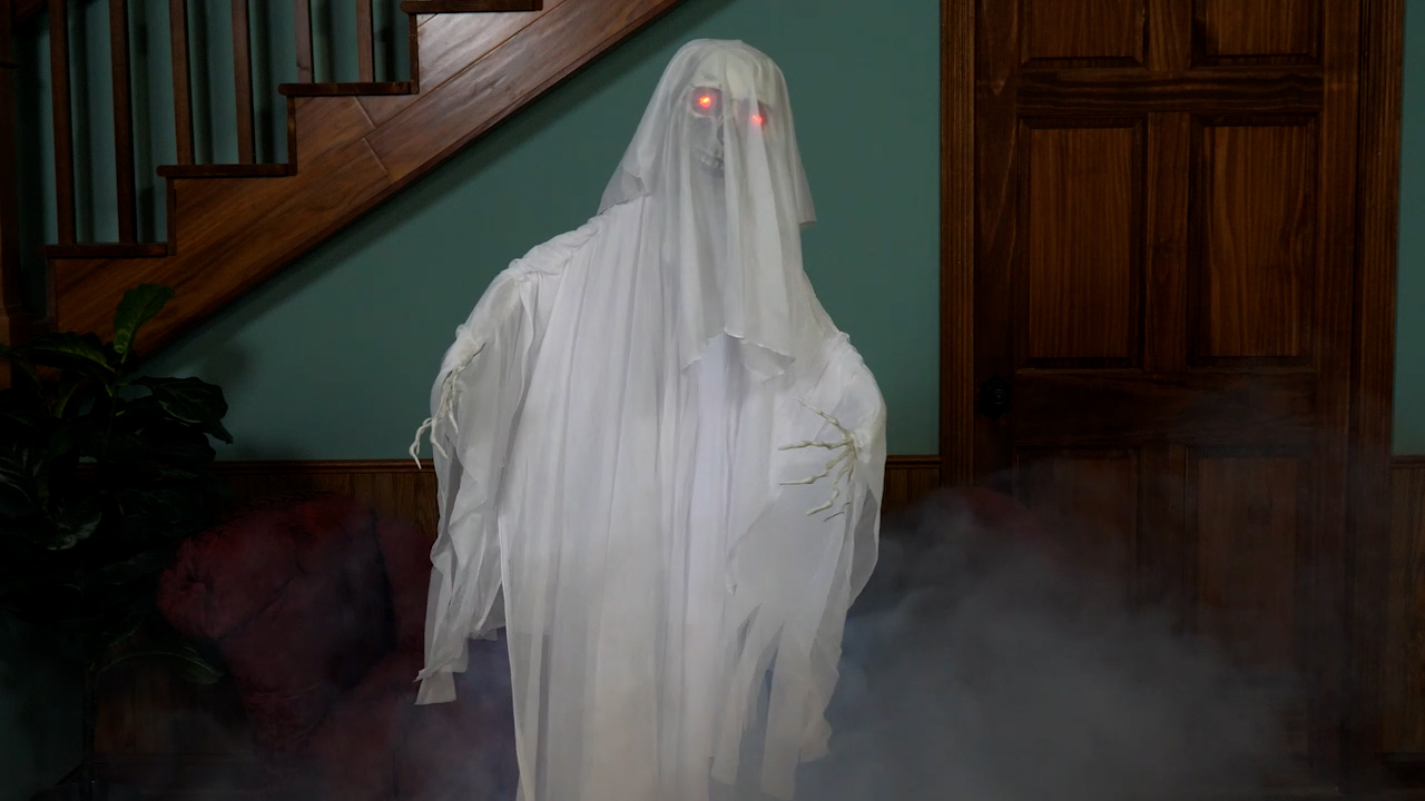 SU662244 Animated Life Size Standing Ghost Decoration